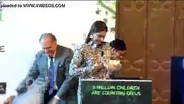 Sonam Kapoor’s Hot Boobs Exposed In A Function