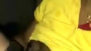 Desi office girl sucking cock and boobs licking by boss