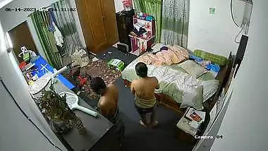 Wife removing towel and nude show in viral CCTV