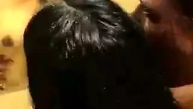 Husband and wife’s desi chudai in front of the mirror