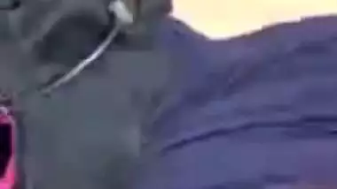 Cat eyes girls boobs show to lover on video call