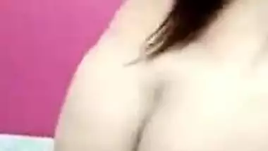 Awesome Desi schoolgirl shows XXX tits and fingers her cunt online